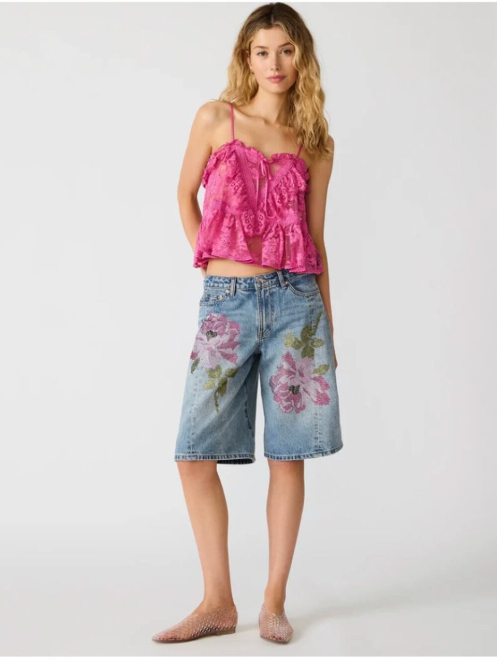 STEVE MADDEN Keisha Short Denim NWT